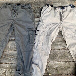 Vintage BC Clothing Cargo Hiking Utility Pants Size 30 Brown Lot of 2